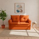 Ver imagem 2 de Sofá Pequeno 02 Lugares 150cm Mobi Suede Cobre Herrero