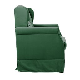 Poltrona Cadeira de Amamentação Balanço Ternura Veludo Verde - Vs Decor - 4 Poltrona Cadeira de Amamentação Balanço Ternura Veludo Verde - Vs Decor - 4
