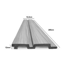 Painel Ripado de Poliestireno Barra de 2,85m x12,2cm venda em (0,34m²) Ruffino - 3