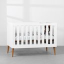 Ver imagem 2 de Kit Quarto Infantil com Pés Retrô Mel - Cômoda Elfe 4 Gavetas e 1 Porta + Guarda-Roupa Elfe + Berço