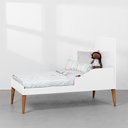 Ver imagem 4 de Kit Quarto Infantil com Pés Retrô Mel - Cômoda Elfe 4 Gavetas e 1 Porta + Guarda-Roupa Elfe + Berço