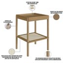 Ver imagem 5 de Conjunto Mesa de Centro e Mesa Lateral para Sala Pés Madeira Moss A03 Hanover Roble