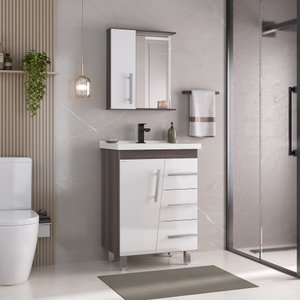 Conjunto para Banheiro Syrius 60cm - Fabribam Gabinetes