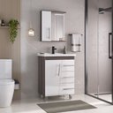 Ver imagem 1 de Conjunto para Banheiro Syrius 60cm - Fabribam Gabinetes