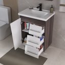 Ver imagem 2 de Conjunto para Banheiro Syrius 60cm - Fabribam Gabinetes