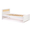 Ver imagem 2 de Cama de Solteiro Madeira Maciça com Palha Natural Branco