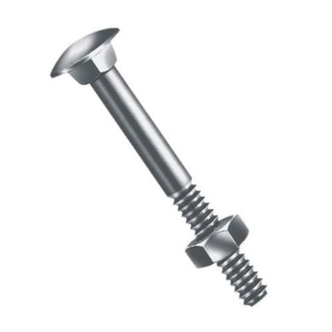 Parafuso Frances com Porca Sextavado 5 16x 2 1 4mm Zincado C