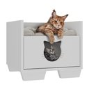 Ver imagem 2 de Cama Pet para Gato com 1 Gaveta Multimóveis MP4127 Branca