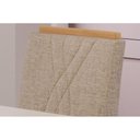 Ver imagem 2 de Kit Mesa Carol C- Tampo Vidro 130cm + 4 Cadeiras Nature Off White Madeira
