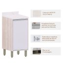 Ver imagem 2 de Balcão para Cozinha Modulada 40 Cm 1 Porta Atenas Cinza Cristal