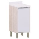 Ver imagem 1 de Balcão para Cozinha Modulada 40 Cm 1 Porta Atenas Cinza Cristal