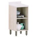 Ver imagem 3 de Balcão para Cozinha Modulada 40 Cm 1 Porta Atenas Cinza Cristal