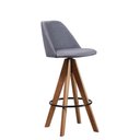 Ver imagem 1 de Banqueta Alta Giratória Lucca Cinza Cercatto