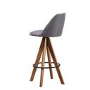 Ver imagem 2 de Banqueta Alta Giratória Lucca Cinza Cercatto