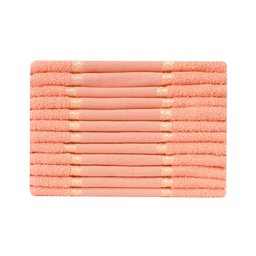 Kit 12 Toalhas Lavabo Belíssima Bordar Ponto Cruz Perfeito Estilo Lavabo Belissima Laranja - 1