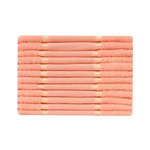 Kit 12 Toalhas Lavabo Belíssima Bordar Ponto Cruz Perfeito Estilo Lavabo Belissima Laranja