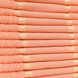 Kit 12 Toalhas Lavabo Belíssima Bordar Ponto Cruz Perfeito Estilo Lavabo Belissima Laranja - 2