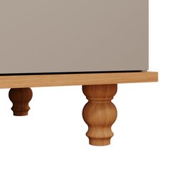Guarda Roupa de Bebê 4 Portas 4 Gavetas Picolé Espresso Móveis - 6