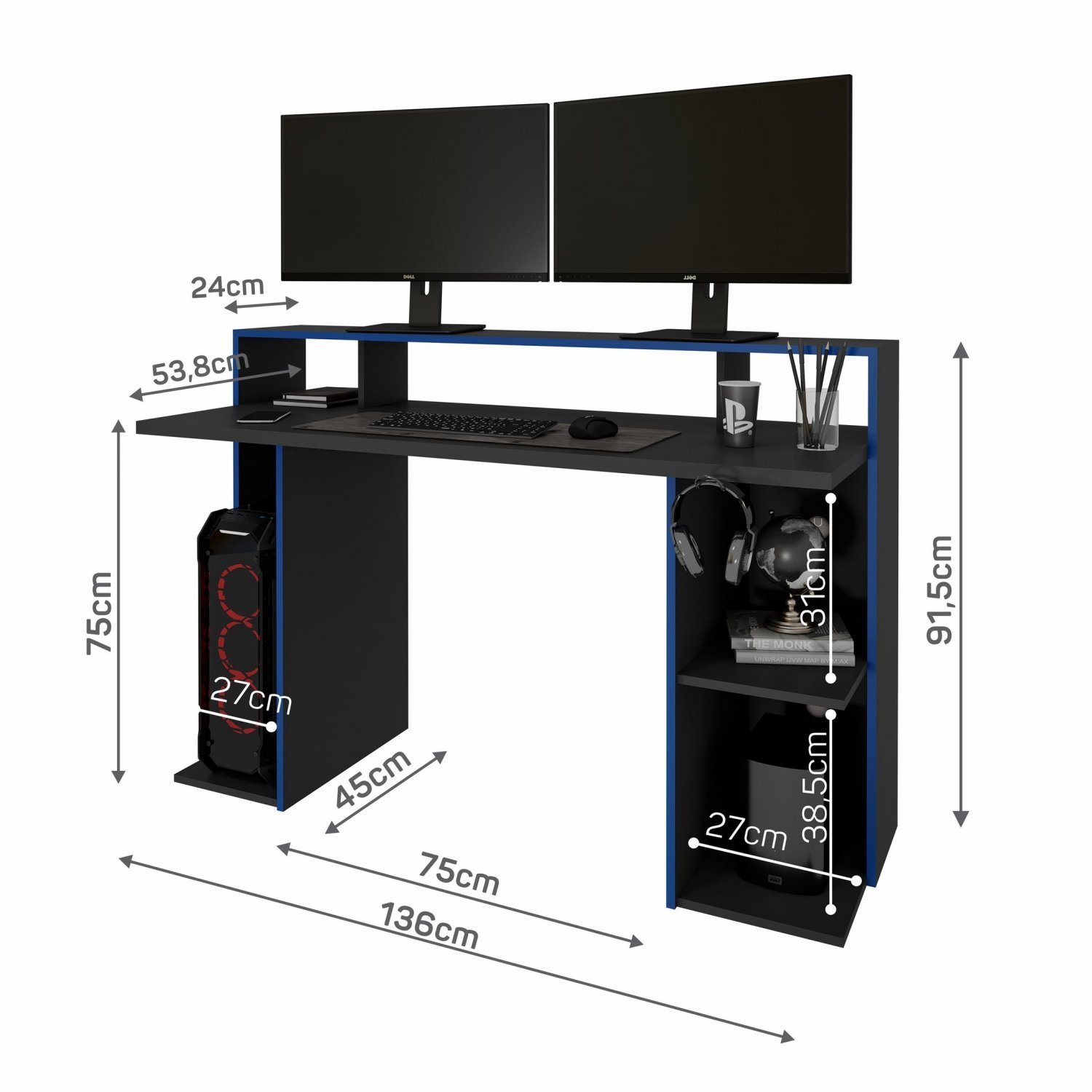 Mesa Gamer Gaia Permobili - 3