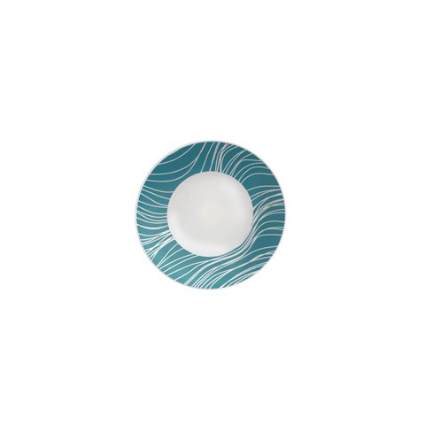 Prato Sobremesa Tramontina Clarice em Porcelana Decorada 19 cm