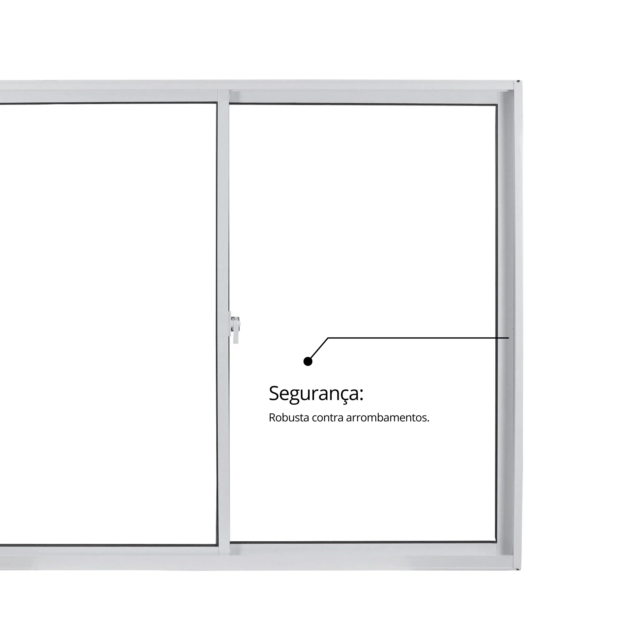 Janela de Alumínio de Correr 120x150cm 2 Folhas com Vidro Mini Boreal Linha Soft MGM Branco - 11