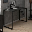 Ver imagem 5 de Mesa Escritório 120cm Estilo Industrial New Port F02 Preto