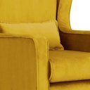 Ver imagem 4 de Poltrona Decorativa Aurora Balanço Vovo Veludo Mostarda - Fm