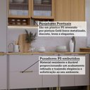Ver imagem 7 de Cozinha Modulada Completa 6 Peças com Tampo e Bancada Lumina Cinammon-freijó