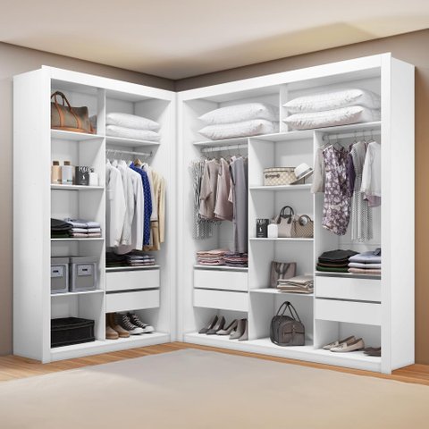 Closet Modulado 6 Gavetas Amoudi Móveis