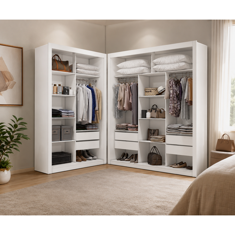 Closet Modulado 6 Gavetas Amoudi Móveis
