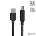 Ver imagem 1 de CABO PARA IMPRESSORA E HD EXTERNO USB A 3.0 MACHO PARA USB B 3.0 MACHO 28AWG PURO COBRE 3 METROS - P