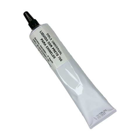Cola Universal Liquida Cor Preto 75g para Chinelos