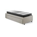 Ver imagem 7 de Base Box Cama Solteiro Sapateira Courino Linho Areia e Colchão Gransleep Ecoflex 88x188