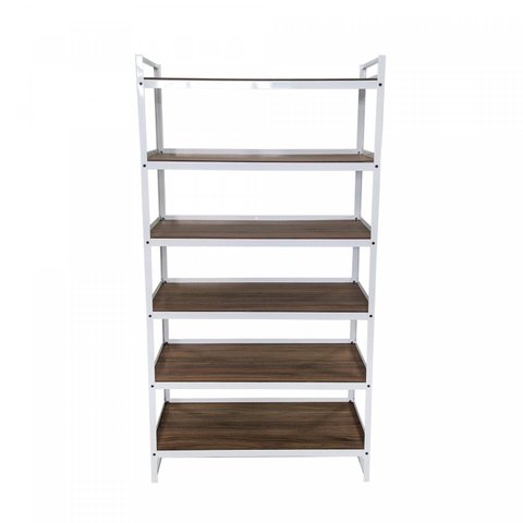 Estante 185x36 Branco/Nogal