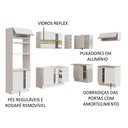 Ver imagem 5 de Armário de Cozinha Completa de Canto 419cm Branco Glamy Madesa 01