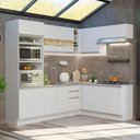 Ver imagem 1 de Armário de Cozinha Completa de Canto 419cm Branco Glamy Madesa 01