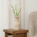 Ver imagem 2 de Vaso Decorativo Texturizado em Ceramica Cinza 28x16cm