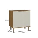 Ver imagem 4 de Balcão de Cozinha 80 Cm Florença Naturalle/sabbia - Decibal