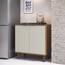 Ver imagem 1 de Balcão de Cozinha 80 Cm Florença Naturalle/sabbia - Decibal