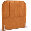 Ver imagem 1 de Cabeceira Cama Box Queen Estofada Orgânica 160cm Alice W01 Couríssimo Canela - Lyam Decor