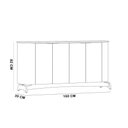 Ver imagem 6 de Kit Aparador Buffet com Cristaleira para Sala de Jantar Verbena N01 Ypê - Lyam Decor