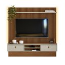 Ver imagem 3 de Painel para TV 75 Polegadas com Led 2 Portas 2 Nichos 2 Prateleiras Authentique 