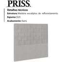Ver imagem 3 de Cabeceira Solteiro 90 cm Priss Linho SL 76 Peer