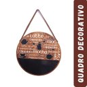 Ver imagem 2 de Quadro Decorativo Sala Tendência sem Moldura Frases Vintage Cor:capuccino