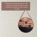 Ver imagem 4 de Quadro Decorativo Sala Tendência sem Moldura Frases Vintage Cor:capuccino