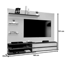 Ver imagem 4 de Painel Para TV Até 60 Polegadas 1,80m Suspenso Verona Off White Mel