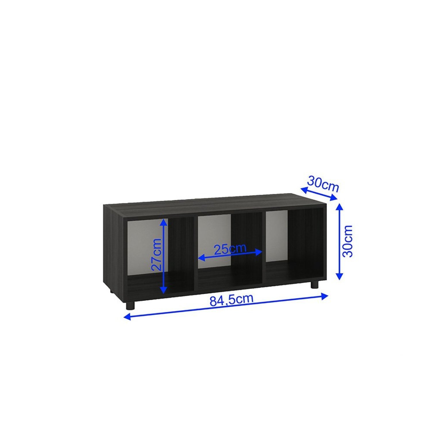 Estante para Livros Modular 3 Nichos Austin - 7