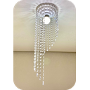 Ver imagem 5 de Lustre Pendente Luminária Cristal Acrílico de Alto Brilho, 17x61. Reflezzo Lustres e Decoração.