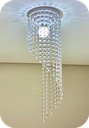 Ver imagem 2 de Lustre Pendente Luminária Cristal Acrílico de Alto Brilho, 17x61. Reflezzo Lustres e Decoração.