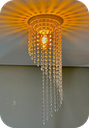 Ver imagem 1 de Lustre Pendente Luminária Cristal Acrílico de Alto Brilho, 17x61. Reflezzo Lustres e Decoração.